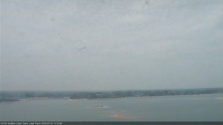 Lake Travis webcam, July 31, 2018 10:25 AM CT