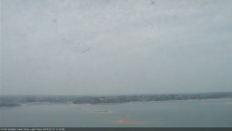 Lake Travis webcam, July 31, 2018 10:35 AM CT