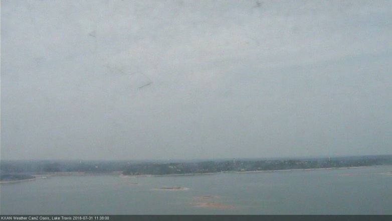 Lake Travis webcam, July 31, 2018 10:40 AM CT