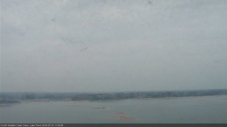 Lake Travis webcam, July 31, 2018 10:55 AM CT