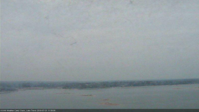 Lake Travis webcam, July 31, 2018 11:00 AM CT