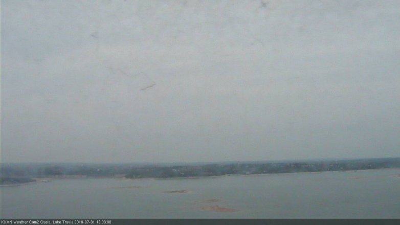 Lake Travis webcam, July 31, 2018 11:05 AM CT