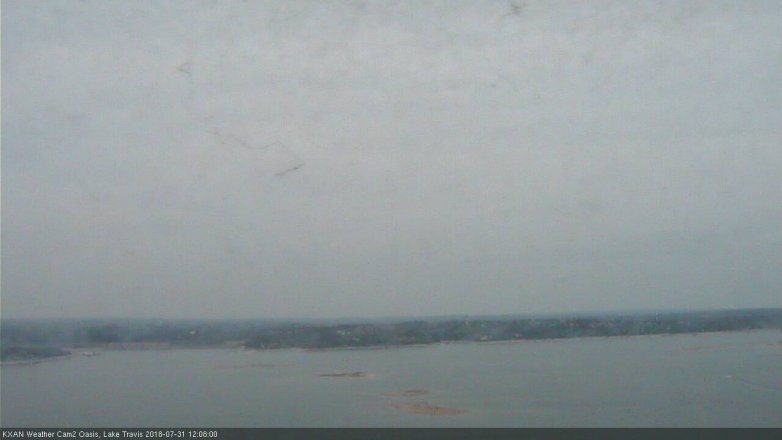 Lake Travis webcam, July 31, 2018 11:10 AM CT