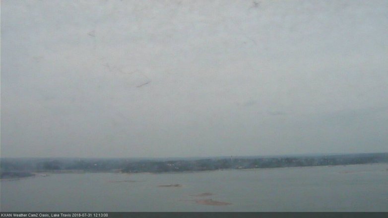 Lake Travis webcam, July 31, 2018 11:15 AM CT