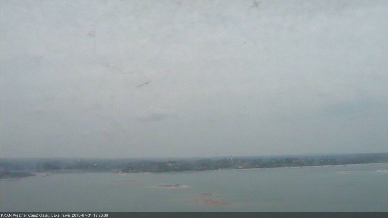 Lake Travis webcam, July 31, 2018 11:25 AM CT