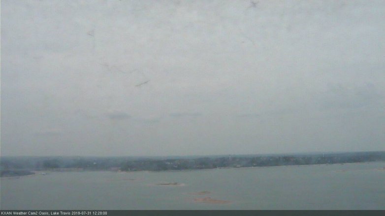 Lake Travis webcam, July 31, 2018 11:30 AM CT