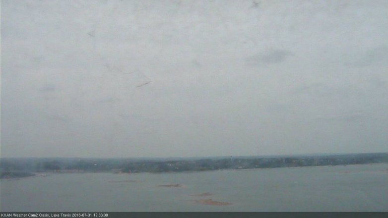 Lake Travis webcam, July 31, 2018 11:35 AM CT