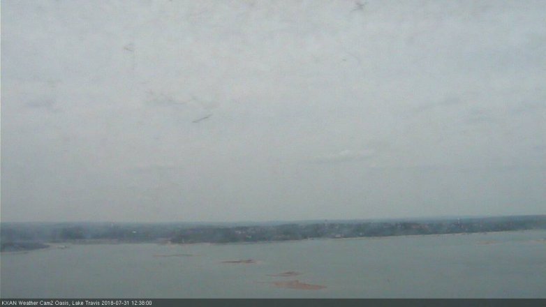Lake Travis webcam, July 31, 2018 11:40 AM CT