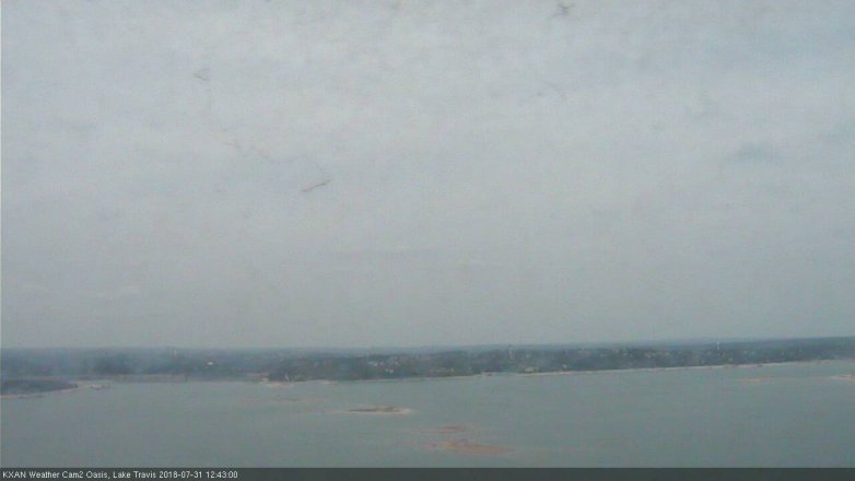 Lake Travis webcam, July 31, 2018 11:45 AM CT