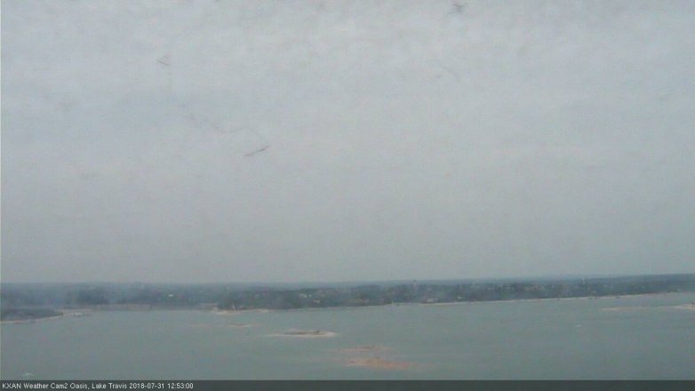 Lake Travis webcam, July 31, 2018 11:55 AM CT