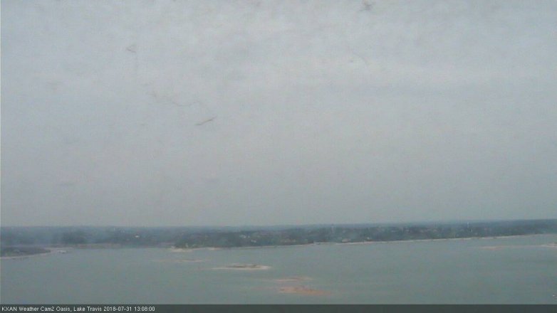 Lake Travis webcam, July 31, 2018 12:10 PM CT