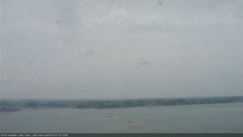 Lake Travis webcam, July 31, 2018 12:15 PM CT