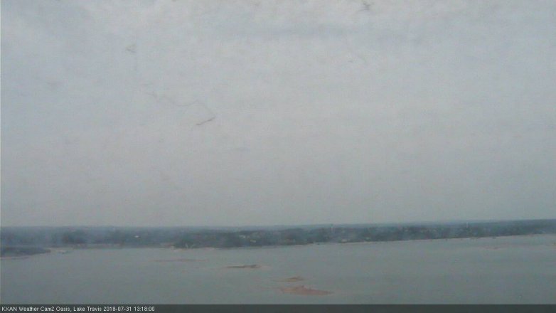 Lake Travis webcam, July 31, 2018 12:20 PM CT