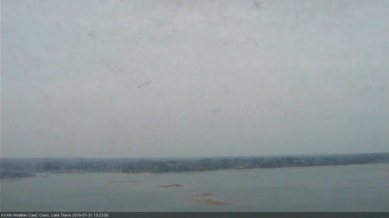 Lake Travis webcam, July 31, 2018 12:25 PM CT