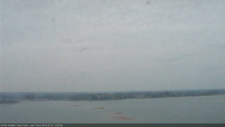 Lake Travis webcam, July 31, 2018 12:30 PM CT