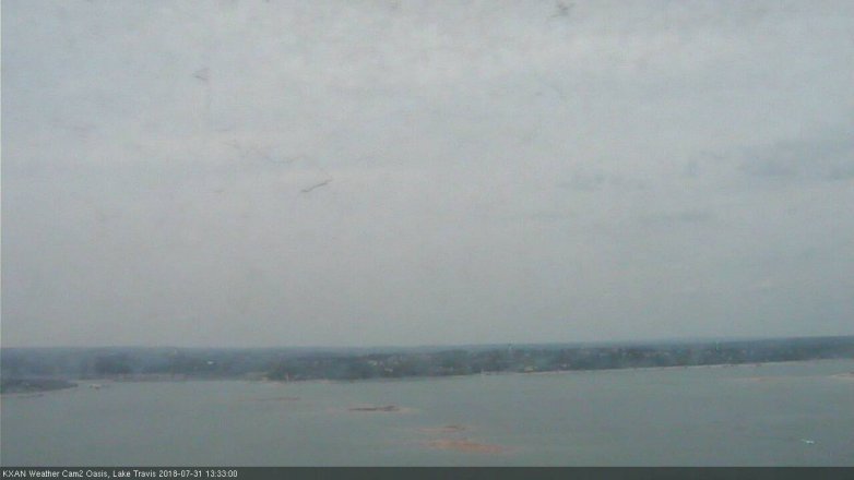 Lake Travis webcam, July 31, 2018 12:35 PM CT