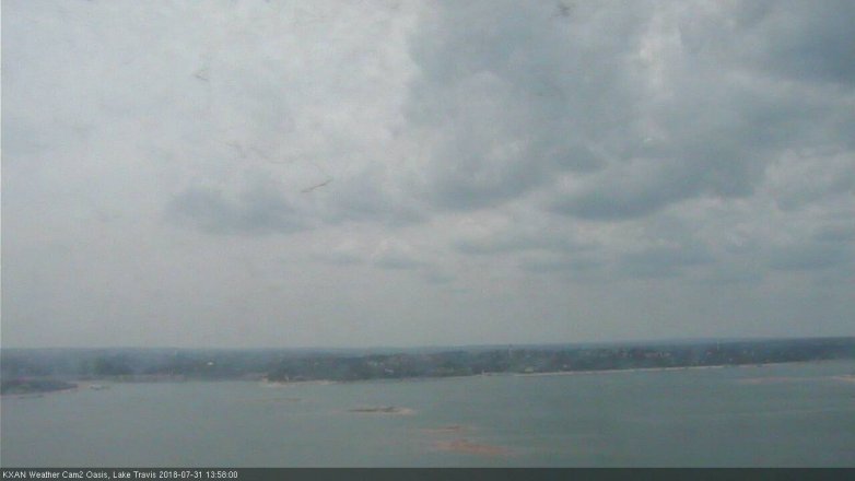 Lake Travis webcam, July 31, 2018 1:00 PM CT