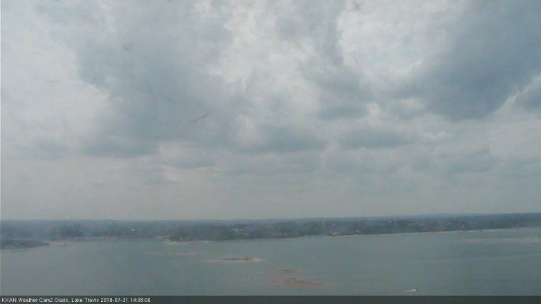Lake Travis webcam, July 31, 2018 1:10 PM CT