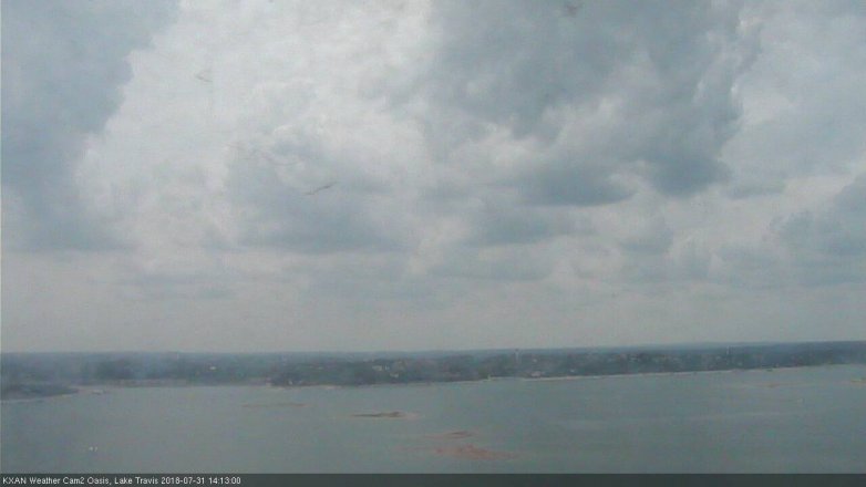 Lake Travis webcam, July 31, 2018 1:15 PM CT