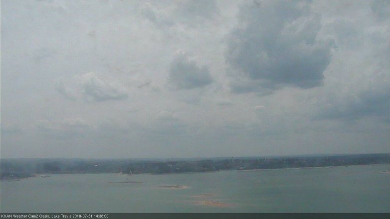 Lake Travis webcam, July 31, 2018 1:40 PM CT