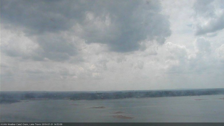 Lake Travis webcam, July 31, 2018 1:55 PM CT