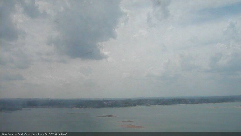 Lake Travis webcam, July 31, 2018 2:00 PM CT