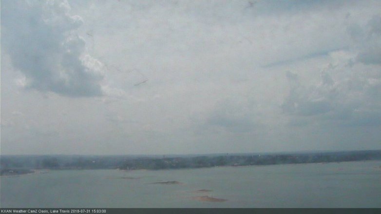 Lake Travis webcam, July 31, 2018 2:05 PM CT