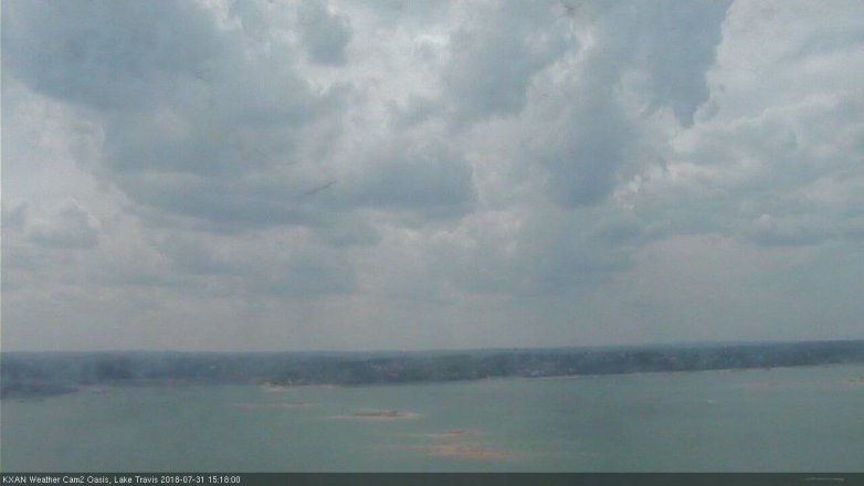 Lake Travis webcam, July 31, 2018 2:20 PM CT