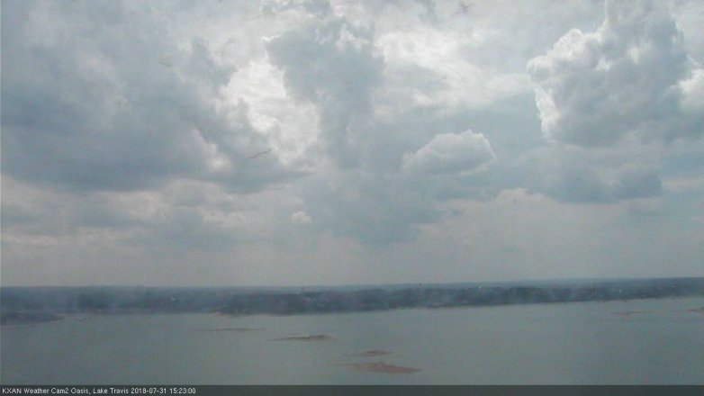 Lake Travis webcam, July 31, 2018 2:25 PM CT