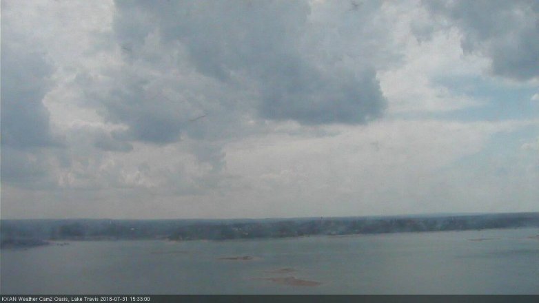 Lake Travis webcam, July 31, 2018 2:35 PM CT