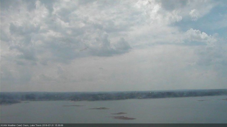 Lake Travis webcam, July 31, 2018 2:40 PM CT
