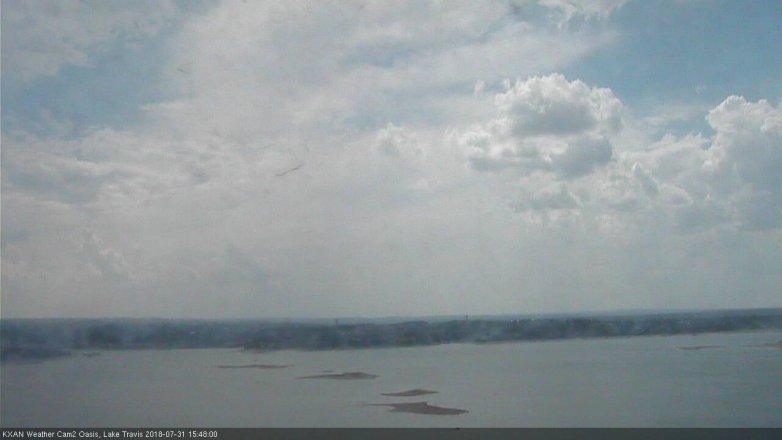 Lake Travis webcam, July 31, 2018 2:50 PM CT