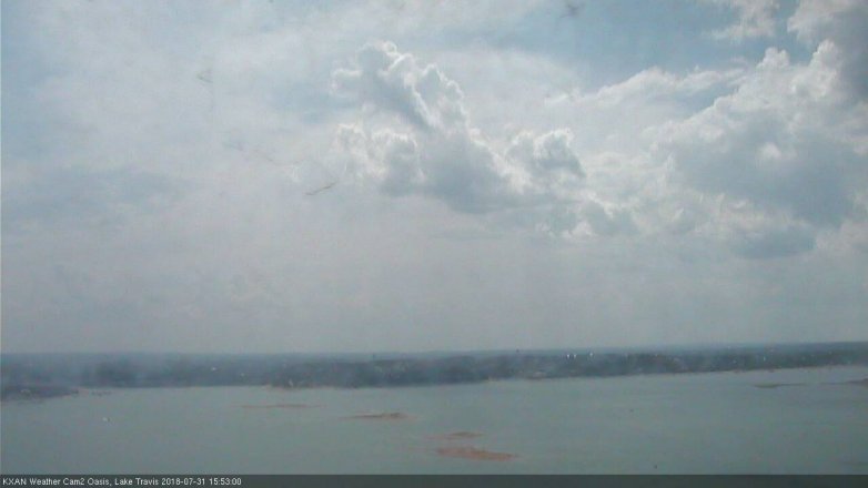 Lake Travis webcam, July 31, 2018 2:55 PM CT