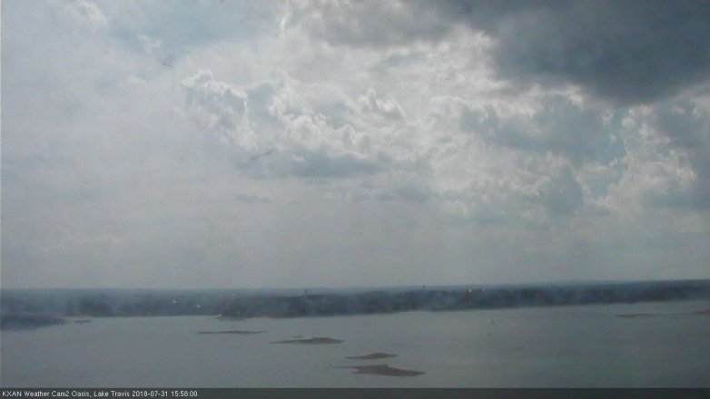 Lake Travis webcam, July 31, 2018 3:00 PM CT