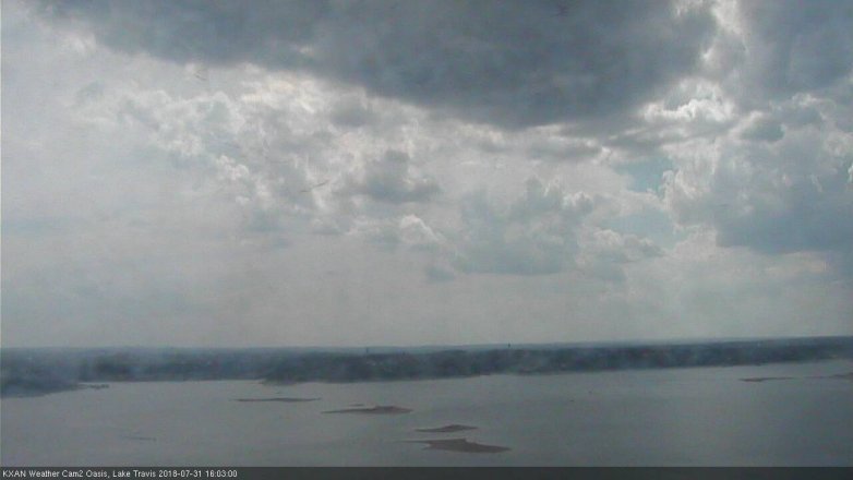 Lake Travis webcam, July 31, 2018 3:05 PM CT