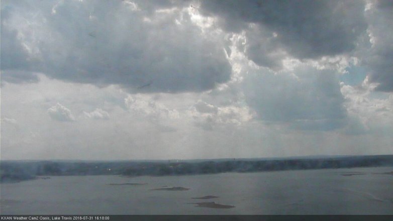 Lake Travis webcam, July 31, 2018 3:20 PM CT
