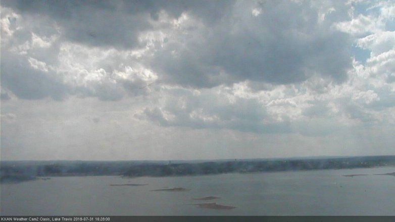 Lake Travis webcam, July 31, 2018 3:30 PM CT