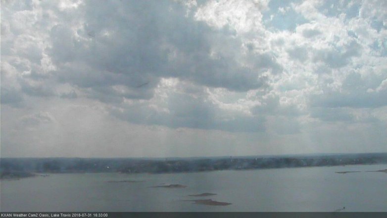 Lake Travis webcam, July 31, 2018 3:35 PM CT