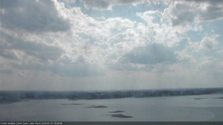 Lake Travis webcam, July 31, 2018 3:50 PM CT