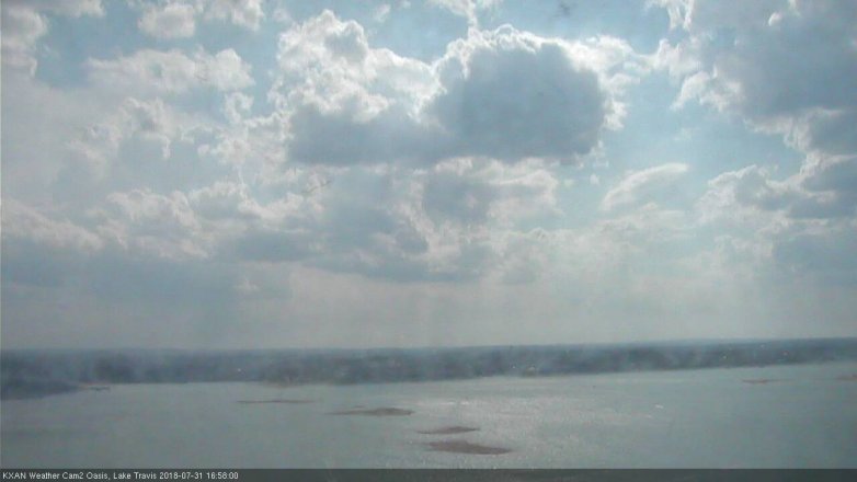Lake Travis webcam, July 31, 2018 4:00 PM CT