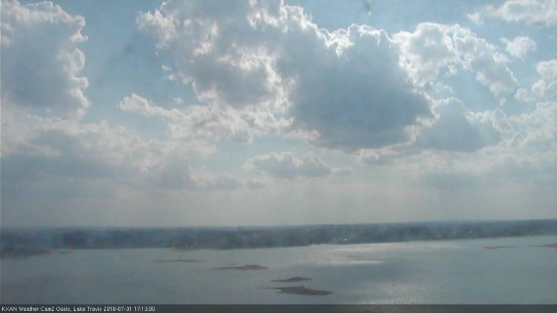 Lake Travis webcam, July 31, 2018 4:15 PM CT