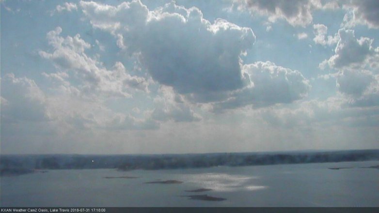 Lake Travis webcam, July 31, 2018 4:20 PM CT