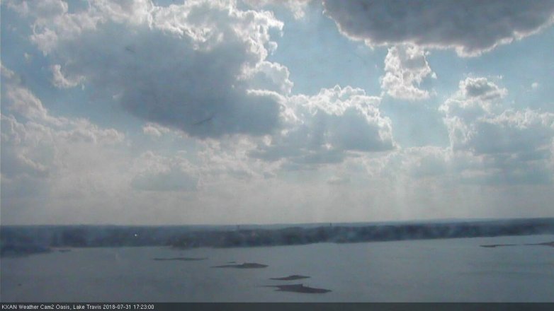 Lake Travis webcam, July 31, 2018 4:25 PM CT