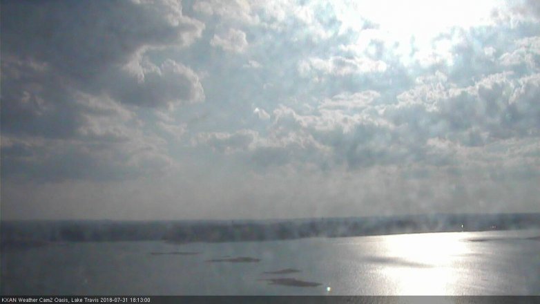 Lake Travis webcam, July 31, 2018 5:15 PM CT