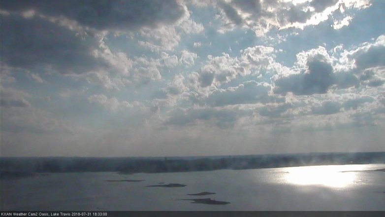 Lake Travis webcam, July 31, 2018 5:35 PM CT