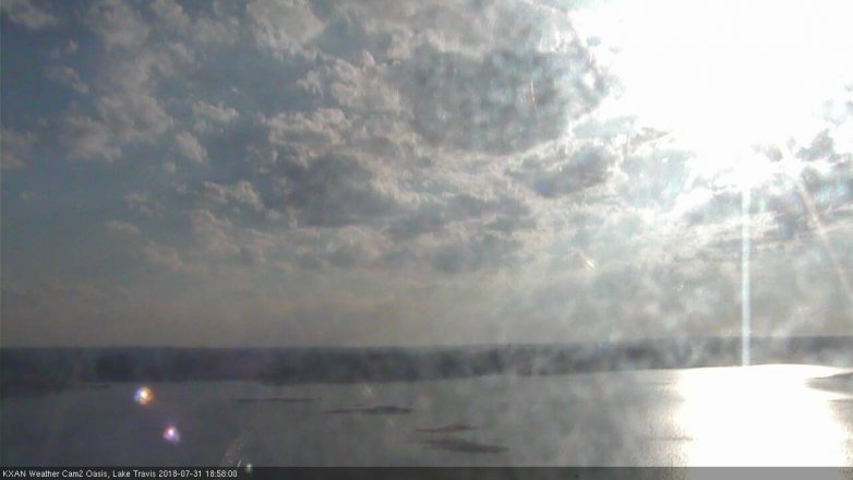 Lake Travis webcam, July 31, 2018 6:00 PM CT