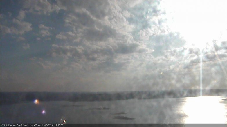 Lake Travis webcam, July 31, 2018 6:05 PM CT