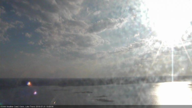 Lake Travis webcam, July 31, 2018 6:10 PM CT