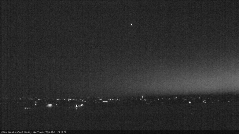 Lake Travis webcam, July 31, 2018 8:20 PM CT