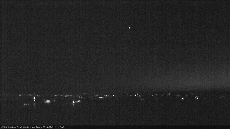Lake Travis webcam, July 31, 2018 8:25 PM CT